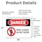 Signmission Pool Closed Do Not Enter Danger Sign, Vinyl Decal, 18in W x 12in L, 2PK OS-2PACK-DS-D-1218-L-1636 - alternate 2